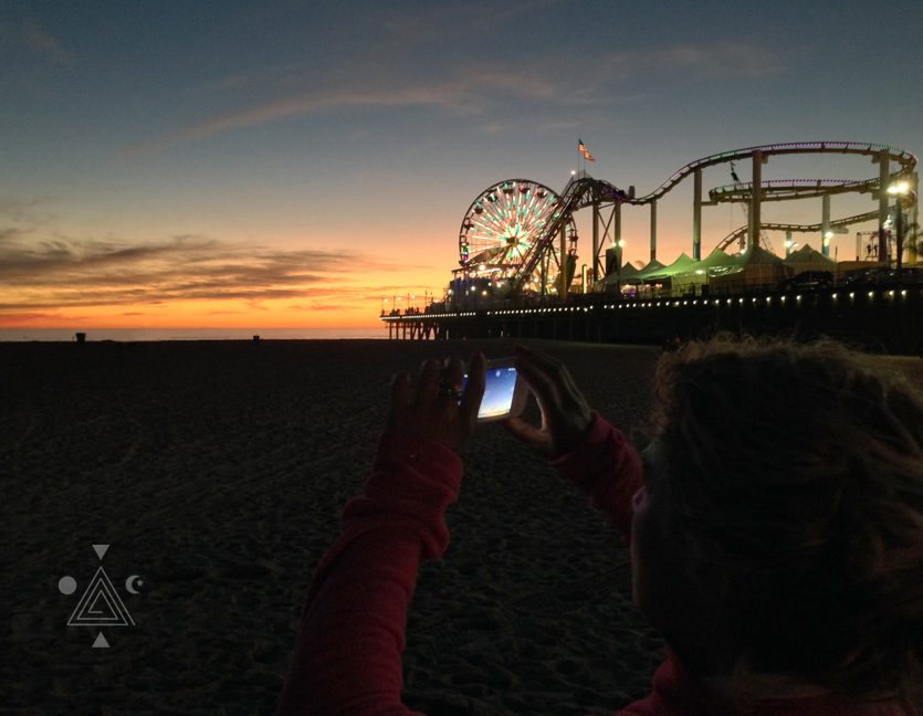 Atardecer en Santa Mónica. Los Angeles