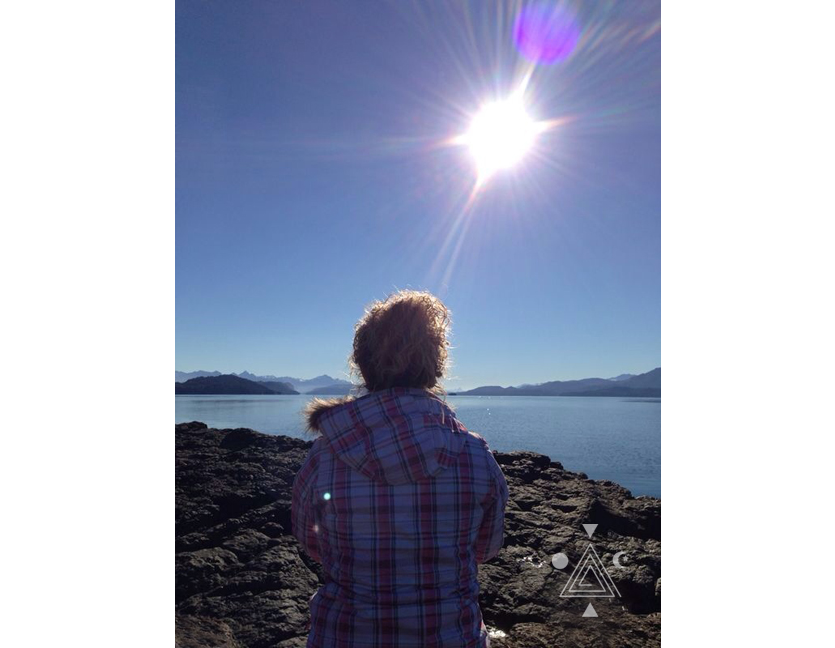 An* en comunión con la Ciudad de Cristal. Lago Nahuel Huapi. Bariloche